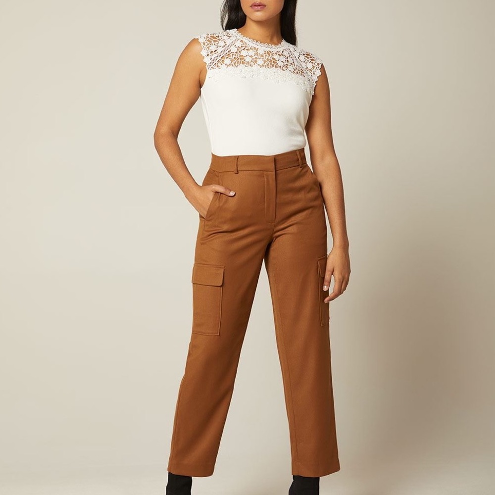 High rise Cargo pants